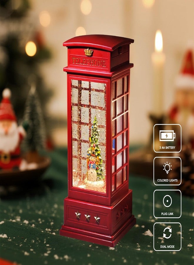 فانوس كرة الثلج الموسيقي من ميري بالس، مزين ببريق متلألئ، مع 8 أغانٍ، مثالي لتزيين عيد الميلاد وهداياه. - Image 3